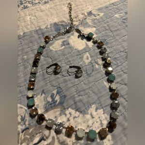 Sabika necklace and earrings set